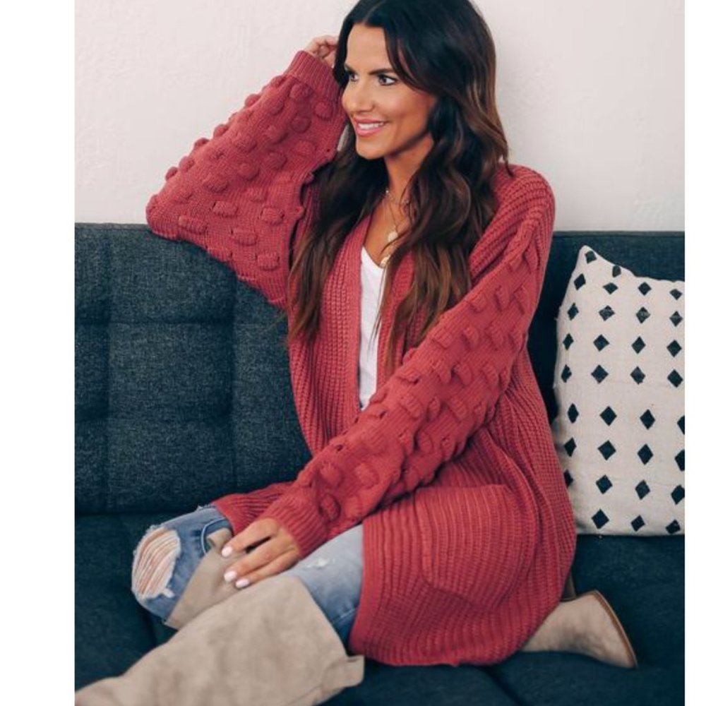 KATRA Knit Pocketed Cardigan